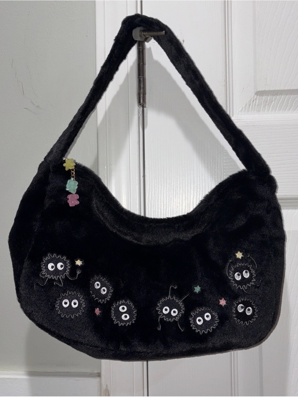 Spirited Away Soot Sprites Furry Baguette Shoulder Bag Purse